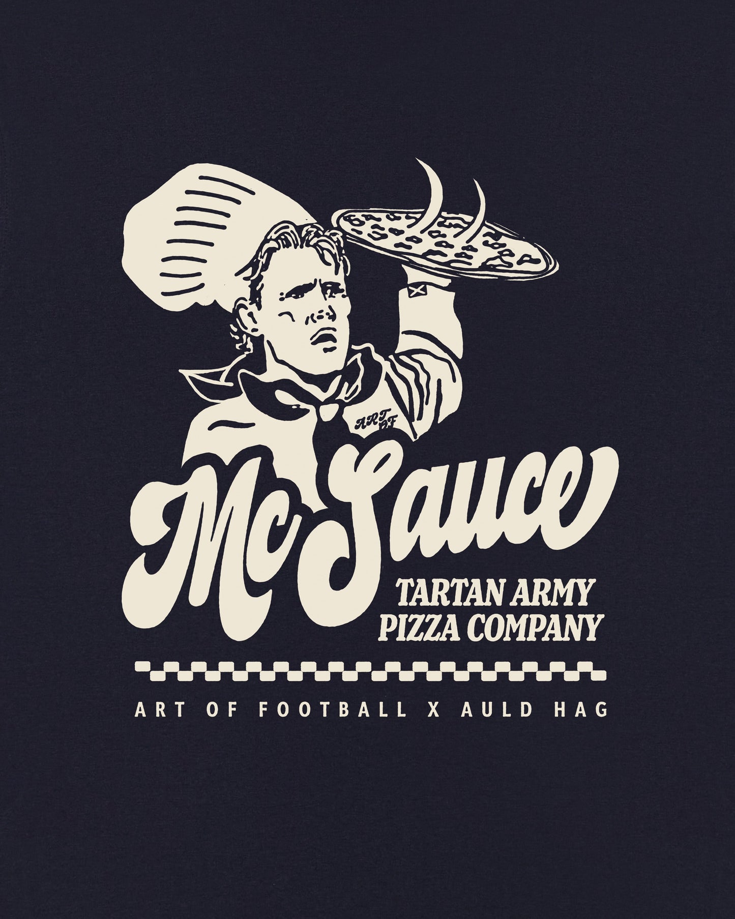 T-Shirt: McSauce Pizza Co Navy